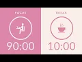 Pomodoro Timer with Pink Noise 5-Hour Study with Me for Deep Focus AD