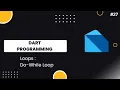 Do-While Loop Do-While Loop Kia Hota Hain Urdu Hindi Dart Programming