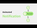 How To Make Animated Notification Using html css and javascript