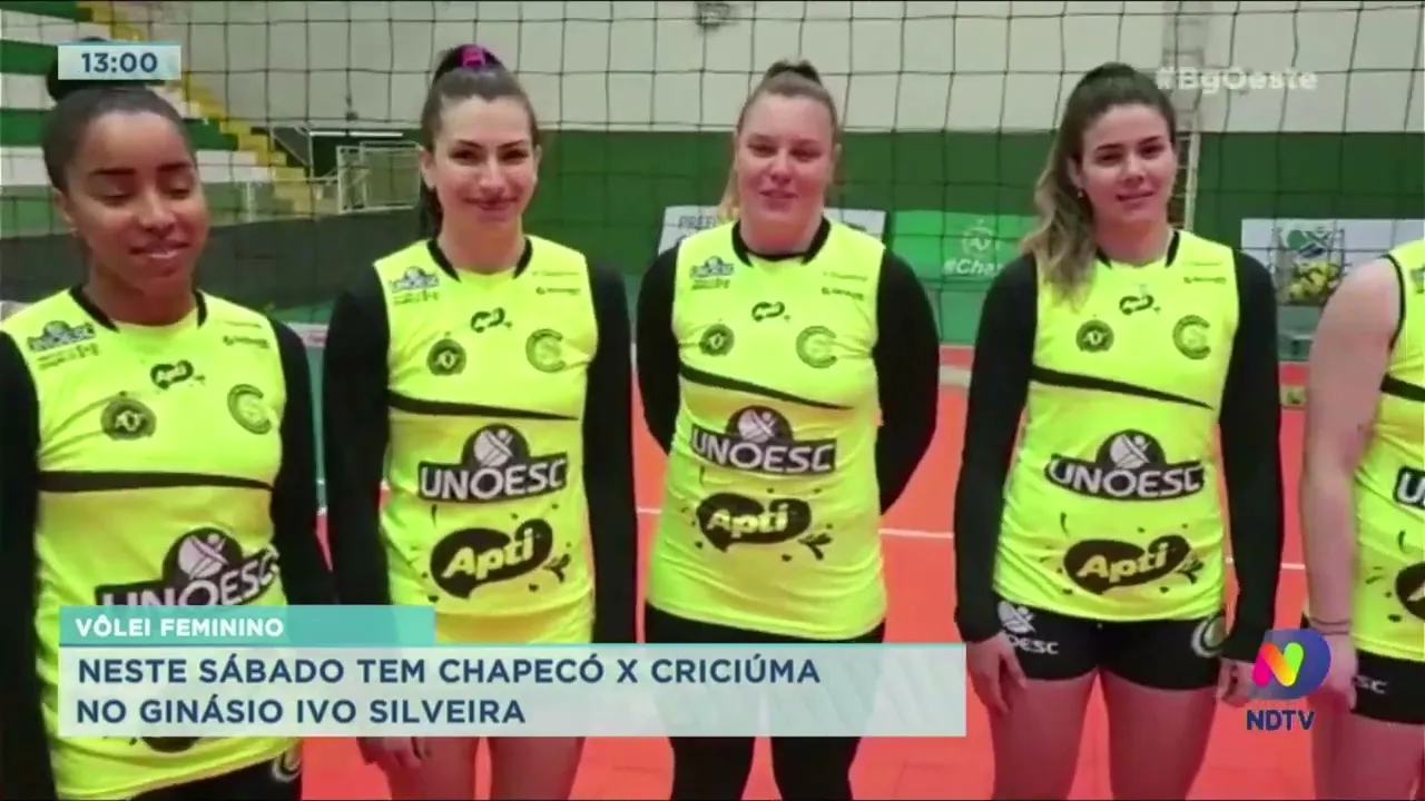 Vôlei Feminino: neste sábado tem Chapecó x Criciúma no Ginásio Ivo Silveira