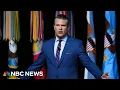 Defense Secretary Pete Hegseth rails against fat generals and calls for physical fitness standards