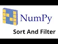 Sort and Filter in NumPy - Tamil NumPy Python Library Full Course