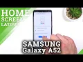 How to Enable and Disable the App Drawer in SAMSUNG Galaxy A52 - Home Screen Layout