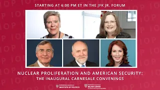 Nuclear Proliferation and American Security The Inaugural Carnesale Convenings
