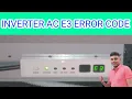 how to fix E3 inverter ac e3 error code midea ac e3 error e3