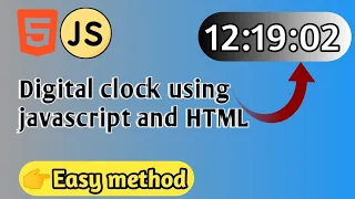 Digital Clock Using JavaScript and HTML Easy Method Step-by-Step Tutorial