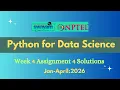 NPTEL Python for Data Science Week 4 Assignment 4 Solution Jan-2026