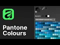 How to Access Pantone Colours in Affinity 3