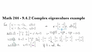 9 4 2 Complex eigenvalues example