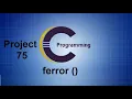 File Handling Function ferror in C Programming - C library function