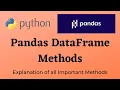 Python Pandas DataFrame Methods