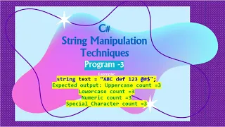 C String Manipulation PART-3 Count Uppercase Lowercase Numbers Special Characters Whitespace