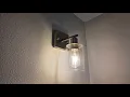 Filimitiy 1-Light Bathroom Light Fixtures Brushed Nickel Vanity Clear Glass Shade QUICK OVERVIEW