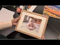 Natural Oak 5x7 Picture Frame Unboxing Review Mat for 4x6 Wall Tabletop Display From Amazon