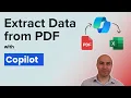 Extract from PDF to Excel with Copilot So EASY