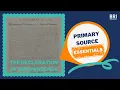 Declaration of Independence Primary Source Essentials