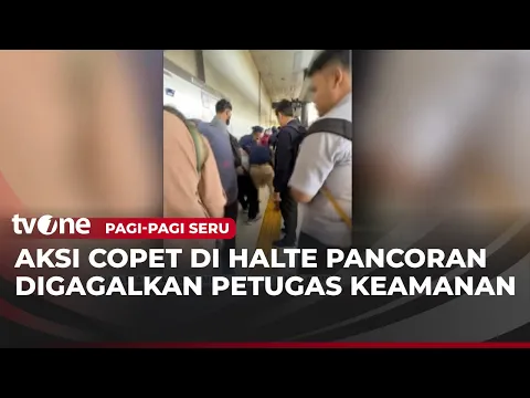 Detik detik Aksi Pencopet Ketahuan di Halte TJ dan Berhasil Dibekuk