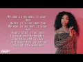 SZA - The Weekend ft. Calvin Harris ( funk wav Remix)  | l y r i c s |