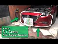 Mazda 3 Axela Front Bumper Removal