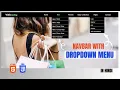 How To Make Dropdown Menu Using HTML CSS Navbar Dropdown Menu on Hover webcoding25