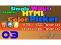 Create HTML Color Picker Simple Way 03 Create Box Color List with CSS Javascript PHP Tutorial