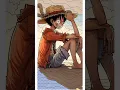 Coloring By Number Coloring Page Of One Piece Luffy