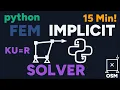 I Built a Finite Element Solver in Python From Scratch in 15 Minutes