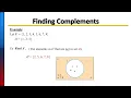 Complement of a Set Examples