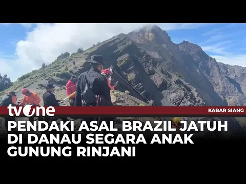 Video Amatir Evakuasi Pendaki Brasil di Gunung Rinjani