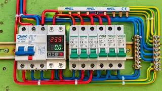 طريقة توصيل لوحة توزيع كهربائية منزلية خطوة بخطوة ⚡ NF C 15 100