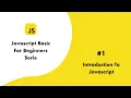 JS Basic1 Introduction To Javascript