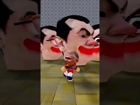 Haaland V/s Mr. head escape challenge 😨😱🤣 #roblox #funny #shorts