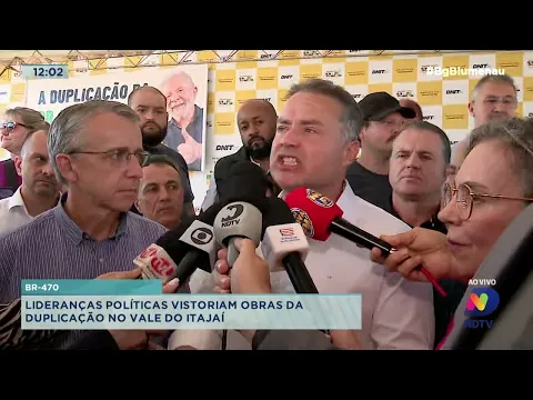 Ministro dos Transportes cumpre agenda em Blumenau e visita obras da duplicação