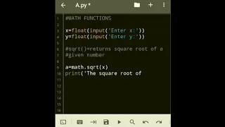 Math functions in