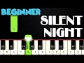 Silent Night BEGINNER PIANO TUTORIAL SHEET MUSIC by Betacustic