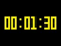 1 Minute and 30 Seconds Countdown Timer with Alarm Chapters - Digital Display