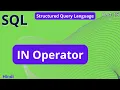 SQL IN Operator tutorial in Hindi arvindprogramming