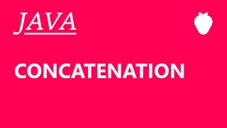 Java Tutorial For Beginners - Concatenation