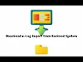 How to download the driver s e-Log report from the background system RT ELD