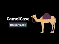 CamelCase Hackerrank Hindi