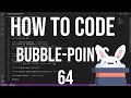 how to code racket - 64 bubble-points big-bang unions of structs