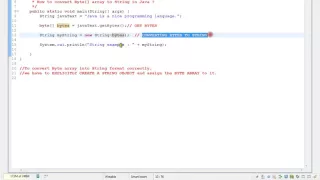 HOW TO CONVERT BYTE ARRAY TO STRING IN JAVA