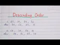 Descending Order
