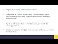 Executing Stored Procedure Using Oledb Command