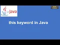 33 Java Tutorial this keyword in java Example of this keyword in Java Zest Prime
