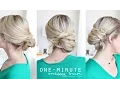 ONE-MINUTE messy bun tutorial