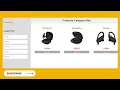 Category Filter Products Category Filter Filter using JavaScript