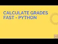 5 Python Grades Program Calculate Average Using Functions Beginner Tutorial