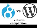 Drupal vs Wordpress Features comparison