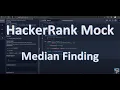 Median finding problem in HackerRank mock test